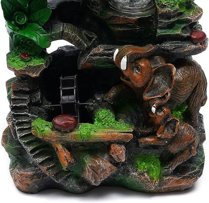 Tabletop Rockery Fountain Indoor Waterfall Bonsai Desktop Mini Rockery Water - Image 8