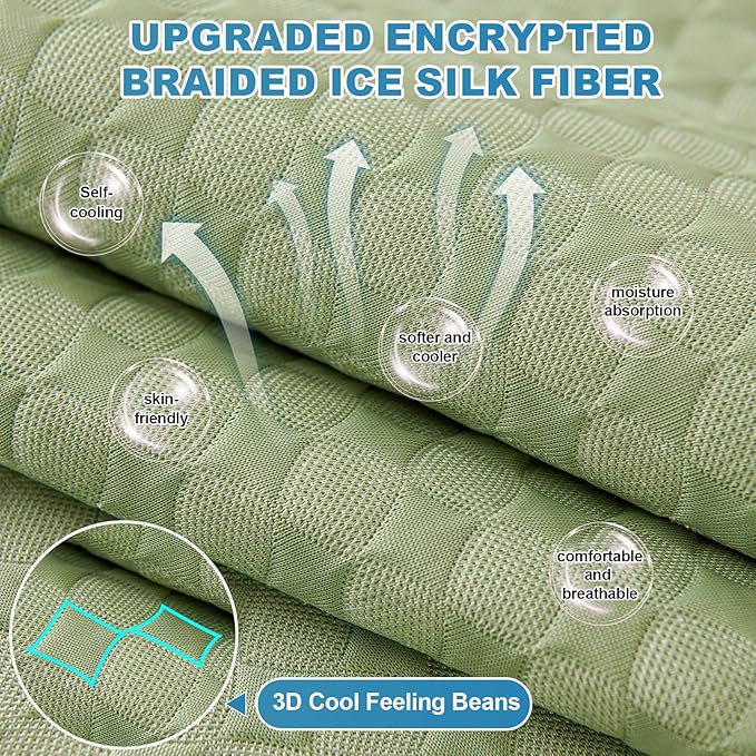 OTOB Cooling Dog Couch Cover Ice Silk Fiber, Washable & Non Slip Sofa - Image 3