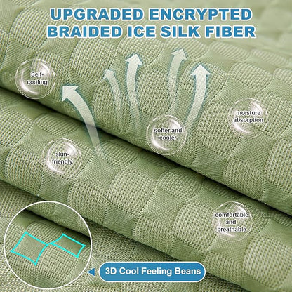 OTOB Cooling Dog Couch Cover Ice Silk Fiber, Washable & Non Slip Sofa - Image 3