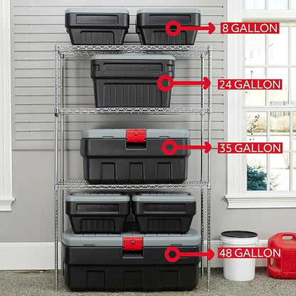 Rubbermaid® ActionPacker® 8 Gal Lockable Storage Box Pack of 4, Industrial - Image 10