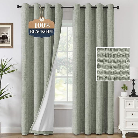 H.VERSAILTEX Premium Chenille Blackout Curtains by HVERSAILTEX