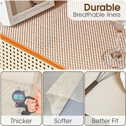 Shelf Liner for Kitchen Cabinet, Drawer Liners Non Slip Non Adhesive Thick Mat - Image 5