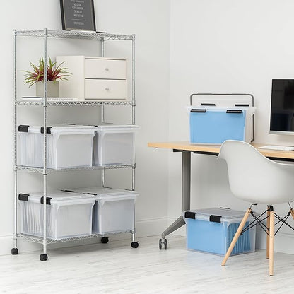 IRIS USA File Box WeatherPro File Organizer Plastic File Box - Image 5