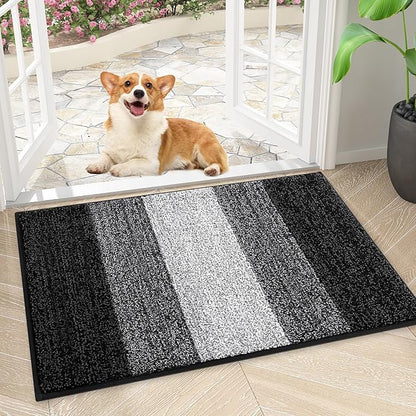 Smiry Dog Door Mat for Muddy Paws, Absorbs Moisture and Dirt, Low-Profile by Smiry
