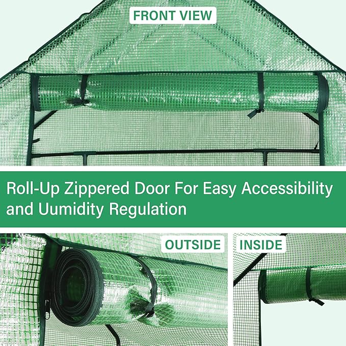 ZENY Mini Walk-in Greenhouse, Portable Warm House - Image 3