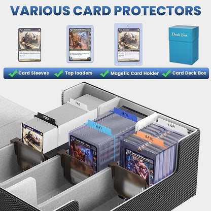 Card Storage Box For Trading Cards 1800+, Card Deck Box - Image 6