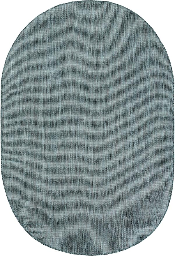 Unique Loom Outdoor Solid Collection Area Rug - Image 3