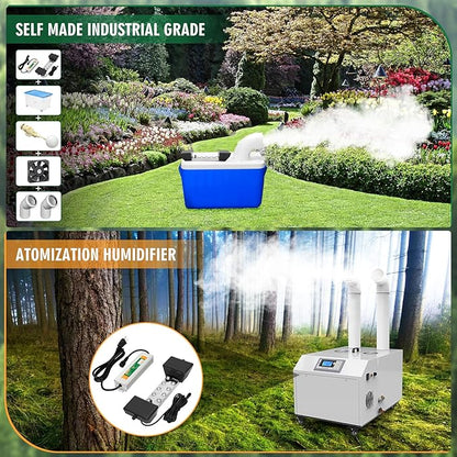Ultrasonic Mist Maker Fogger 10 Head, 110V 350W Power Water Proof Ultrasonic - Image 3