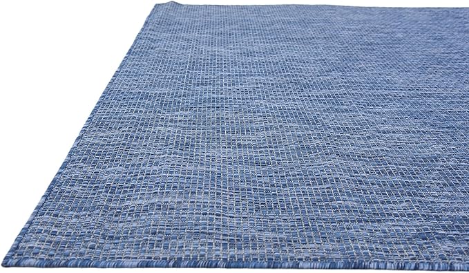 Unique Loom Collection Casual Transitional Solid Heathered Indoor/Outdoor - Image 8
