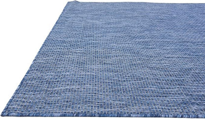 Unique Loom Collection Casual Transitional Solid Heathered Indoor/Outdoor - Image 8