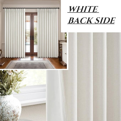 Curtains 60 Inch Length Extra Wide Pinch Pleated Black Out 96 Inch Long - Image 6