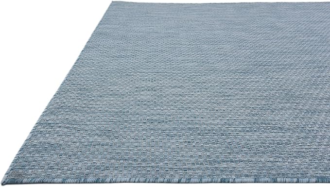 Unique Loom Collection Casual Transitional Solid Heathered Indoor/Outdoor - Image 7