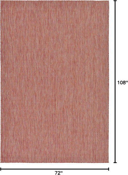 Unique Loom Collection Casual Transitional Solid Heathered Indoor/Outdoor - Image 2