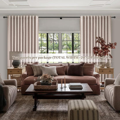 Extra Wide 70 Inch Blackout Curtains 96 Inches Long - Image 6