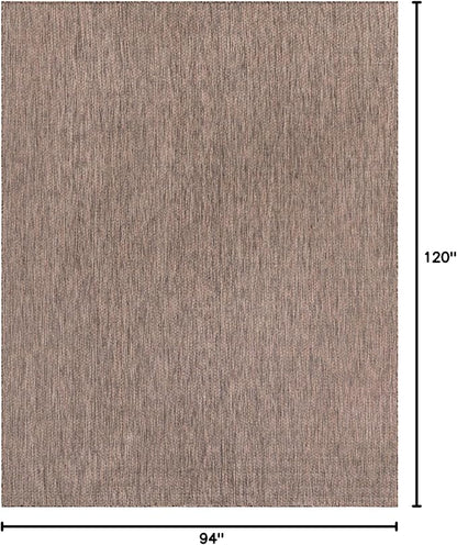 Unique Loom Outdoor Solid Collection Area Rug - Image 2