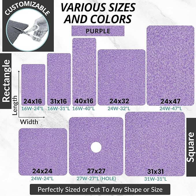 ENKOSI Loofah Non-Slip Shower and Bath Mat - Image 6