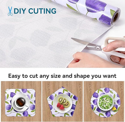 18" W x 96" L Floral Drawer and Shelf Liner - Image 4