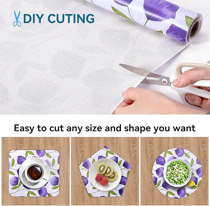 12" W x 120" L Floral Drawer and Shelf Liner - Image 4
