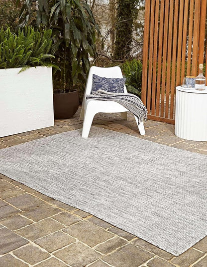 Unique Loom Outdoor Solid Collection Area Rug - Image 4