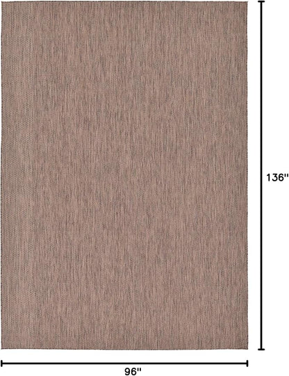 Unique Loom Collection Casual Transitional Solid Heathered Indoor/Outdoor - Image 2