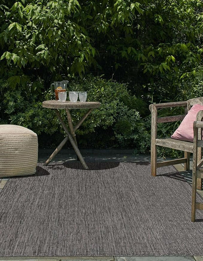 Unique Loom Outdoor Solid Collection Area Rug - Image 4