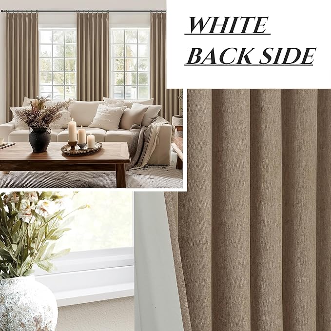 92 Inch Blackout Curtains for Living Room Thermal Noise Reduction Sliding Door - Image 6