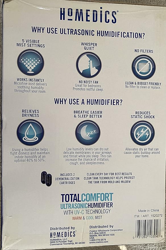 HoMedics TotalComfort Ultrasonic Humidifier - Image 3