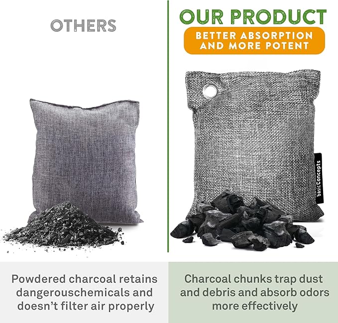 Charcoal Odor Absorber for Strong Odor, Bamboo Charcoal Air Purifying Bag - Image 3