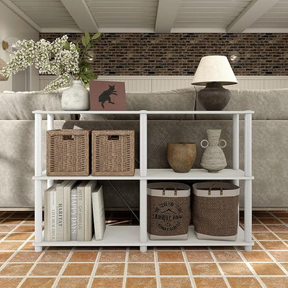Homes: Inside + Out Apexa Modern 3-Tier Extra Wide Shelving Units, Collectibles - Image 2