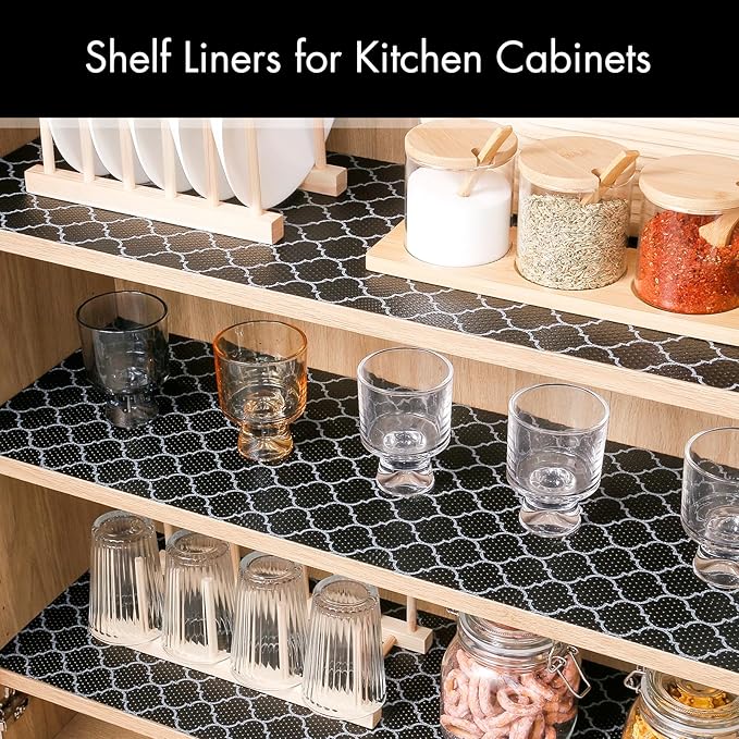 Cooyes Shelf Liner for Kitchen Cabinets – Non-Adhesive Waterproof Drawer Liner - Image 2