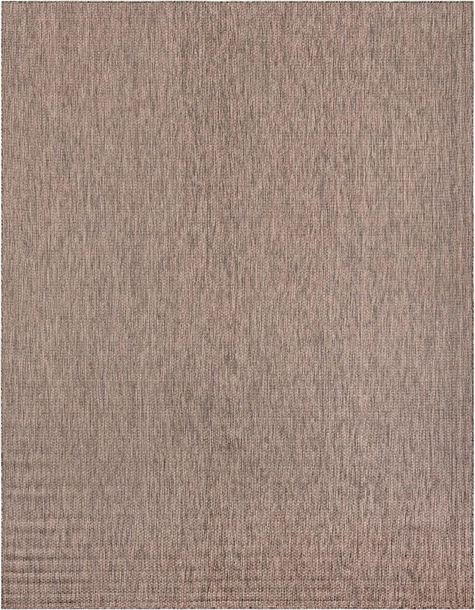 Unique Loom Outdoor Solid Collection Area Rug - Image 3