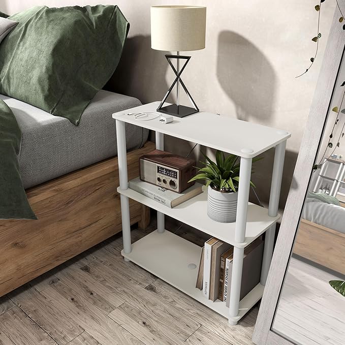 Homes: Inside + Out Apexa Modern 3-Tier Wide Shelving Units, Collectibles - Image 2