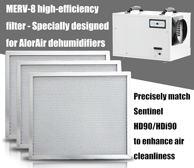 MERV-8 Dehumidifier Filter for Sentinel HD90 and HDi90 Series Basement - Image 3