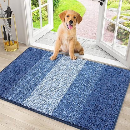Smiry Dog Door Mat for Muddy Paws, Absorbs Moisture and Dirt, Low-Profile by Smiry