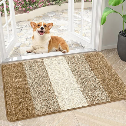 Smiry Dog Door Mat for Muddy Paws, Absorbs Moisture and Dirt, Low-Profile by Smiry