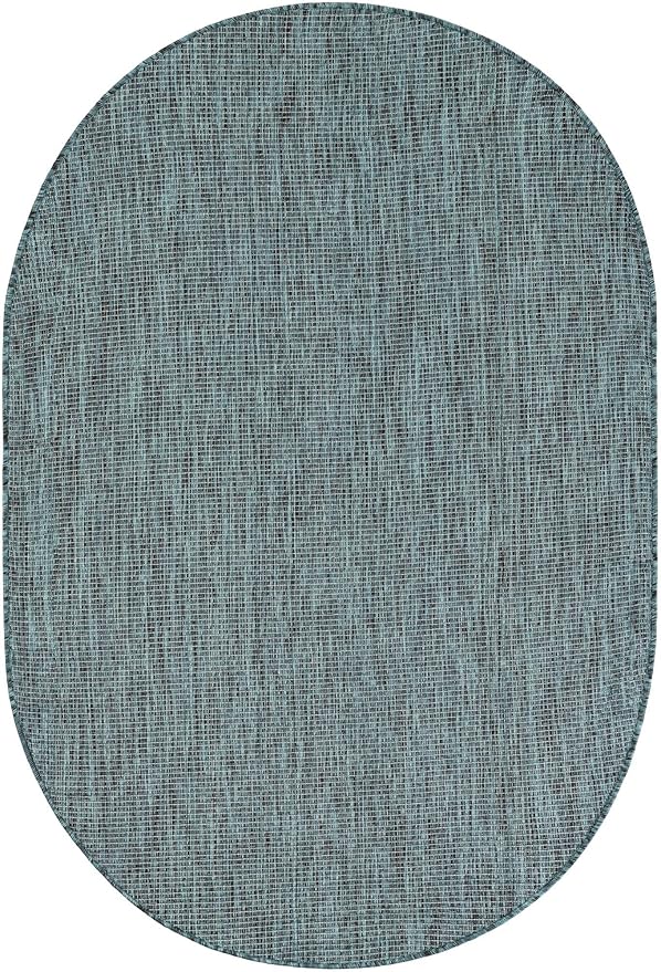 Unique Loom Outdoor Solid Collection Area Rug - Image 2