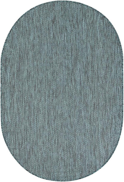 Unique Loom Outdoor Solid Collection Area Rug - Image 2