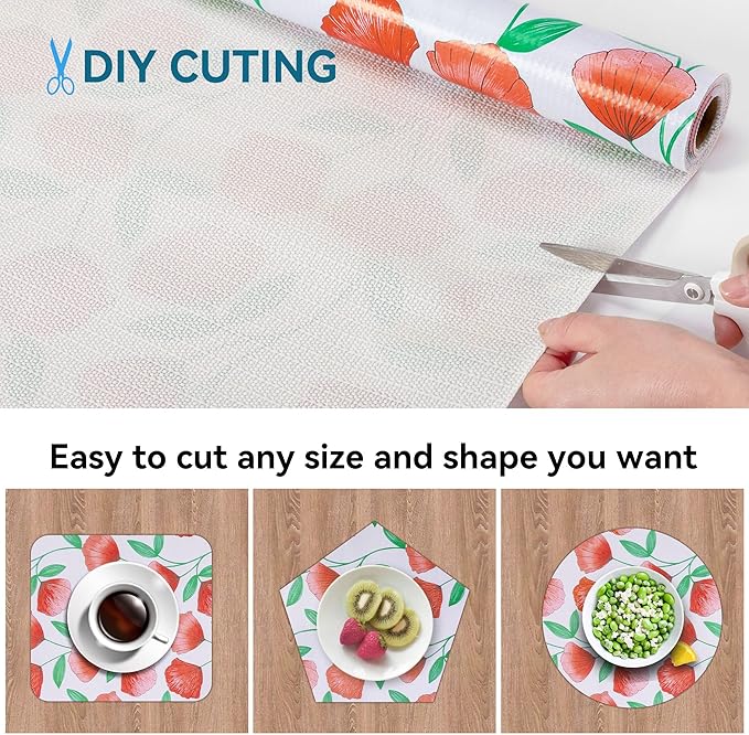 12" W x 120" L Floral Drawer and Shelf Liner - Image 4