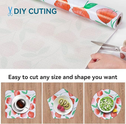 12" W x 120" L Floral Drawer and Shelf Liner - Image 4