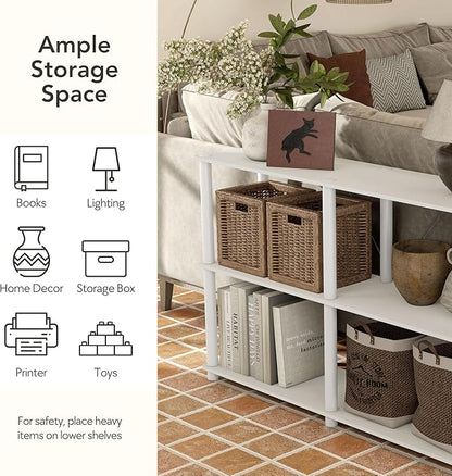 Homes: Inside + Out Apexa Modern 3-Tier Wide Shelving Units, Collectibles - Image 7