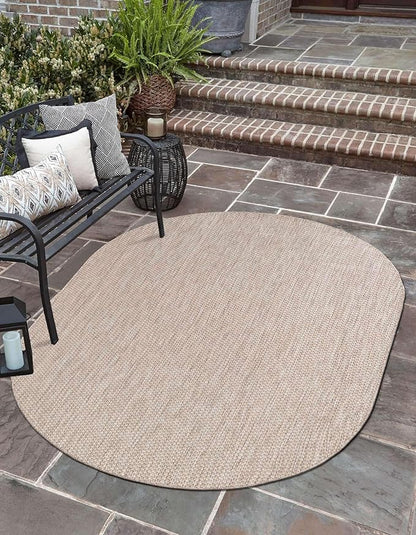 Unique Loom Outdoor Solid Collection Area Rug - Image 4