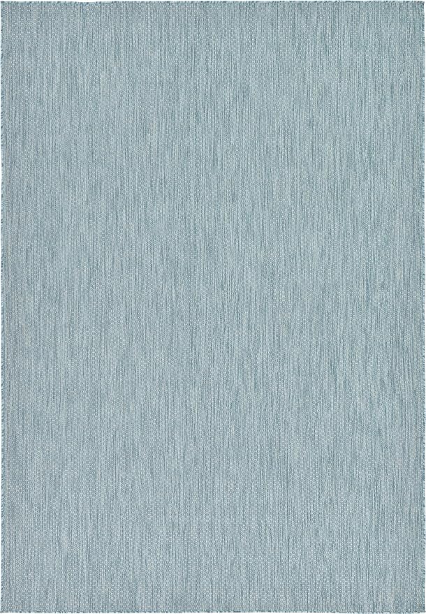 Unique Loom Collection Casual Transitional Solid Heathered Indoor/Outdoor - Image 3