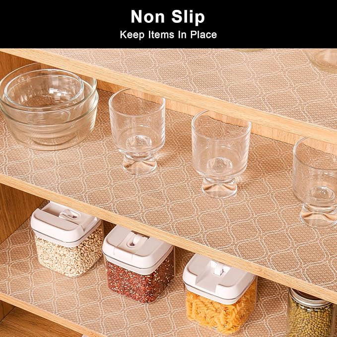 Cooyes Drawer and Shelf Liner, Non-Adhesive Shelf Liners - Image 3
