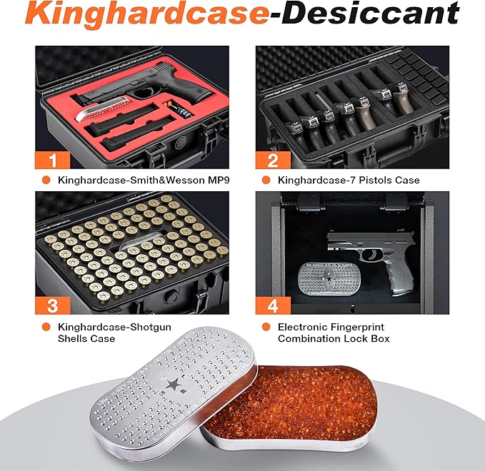 Pistol/Gun/Ammo Case Safe Dehumidifier Silica Gel - Image 6