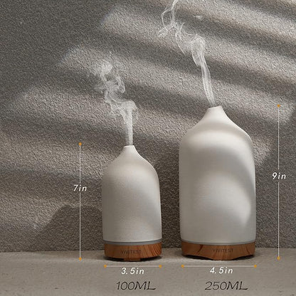 VIVITEST 200ML Ceramic Essential Oil Diffuser, Stone Essential Oil Diffuser - Image 3