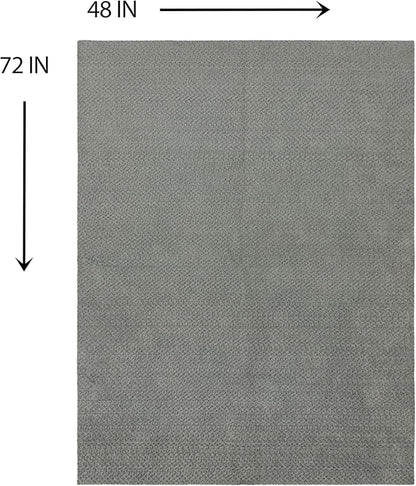 Mohawk Home Oil Spill Moisture Barrier Mat Utility Solid Gray 4' X 6' Other - Image 2
