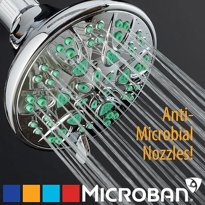 AquaDance Antimicrobial – Anti-Clog High-Pressure 6-Setting Shower Head - Image 5
