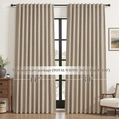 Extra Wide 60 Inch Blackout Curtains 96 Inches Long - Image 8