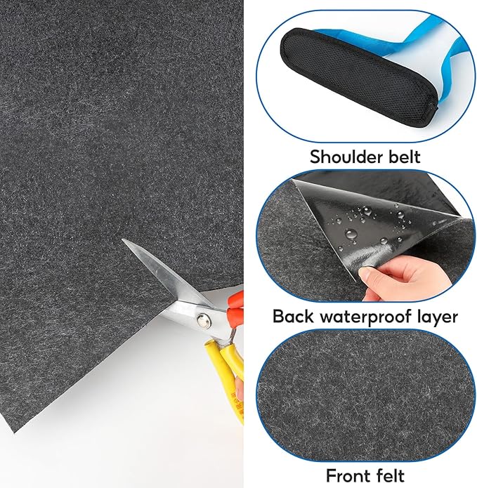 Camping Tent Carpet Mat 6.5x5 Ft Waterproof Rug Liner - Image 4