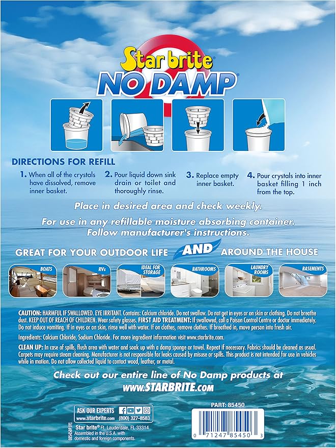 STAR BRITE No Damp Moisture Absorber & Dehumidifier 48 Ounce Refill - Image 2
